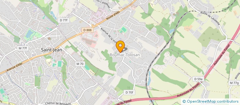 localisation de l'entreprise MADAME CLAIRE BRESSOLETTE  ROUFFIAC-TOLOSAN
