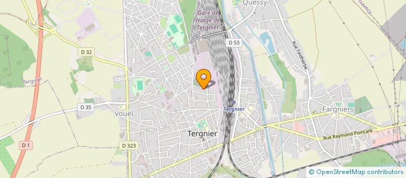 localisation de l'entreprise MADAME CLAIRE BRETON  TERGNIER