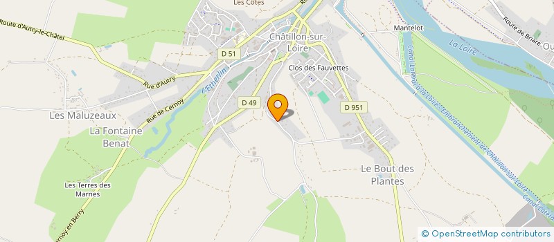 localisation de l'entreprise MADAME CLAIRE BREUZE à CHATILLON-SUR-LOIRE