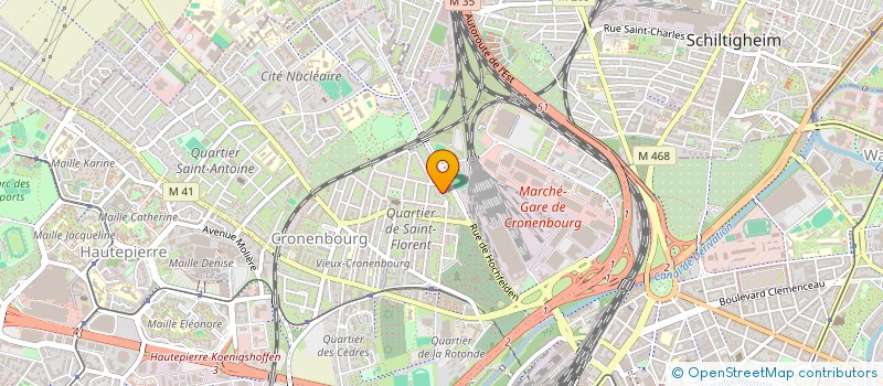 localisation de l'entreprise MADAME CLAIRE BREVETTI  STRASBOURG