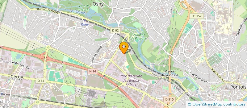 localisation de l'entreprise MADAME CLAIRE BRILLON  OSNY