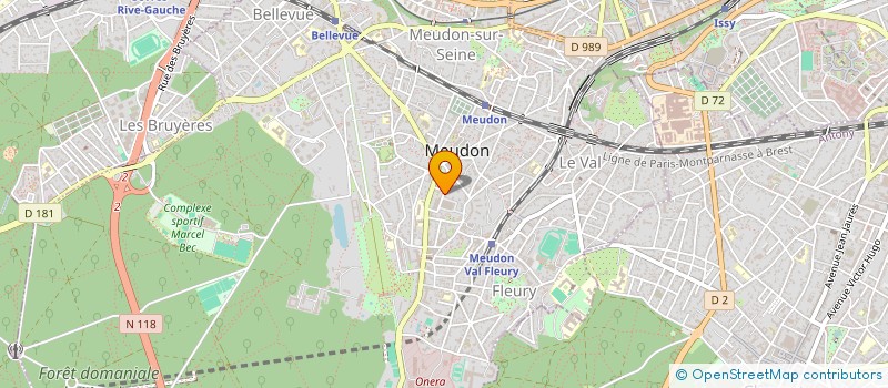 localisation de l'entreprise MADAME CLAIRE BRIOT  MEUDON