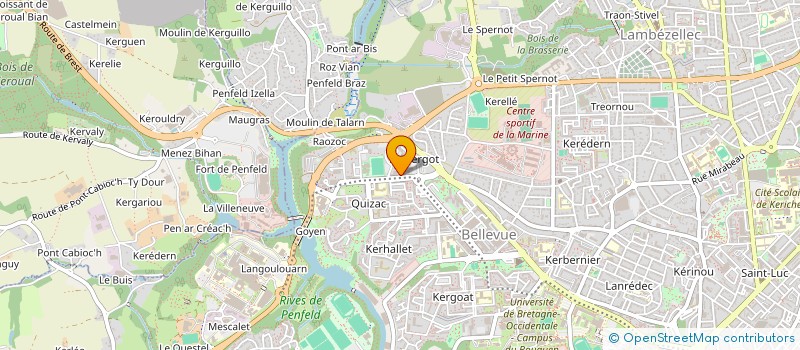 localisation de l'entreprise MADAME CLAIRE BRISSON à BREST