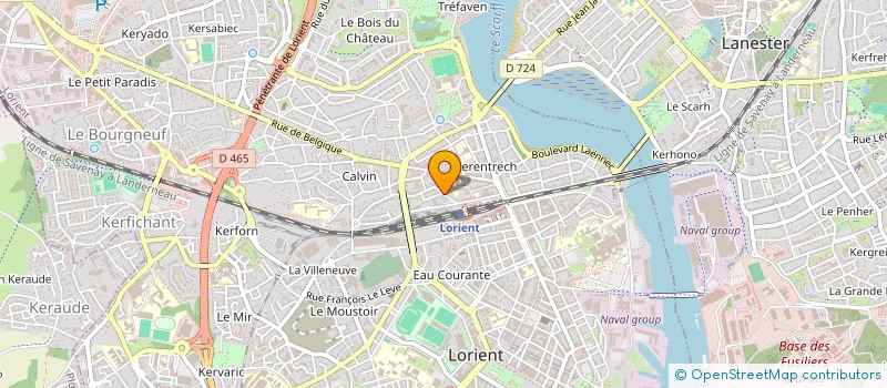 localisation de l'entreprise MADAME CLAIRE BRU  LORIENT