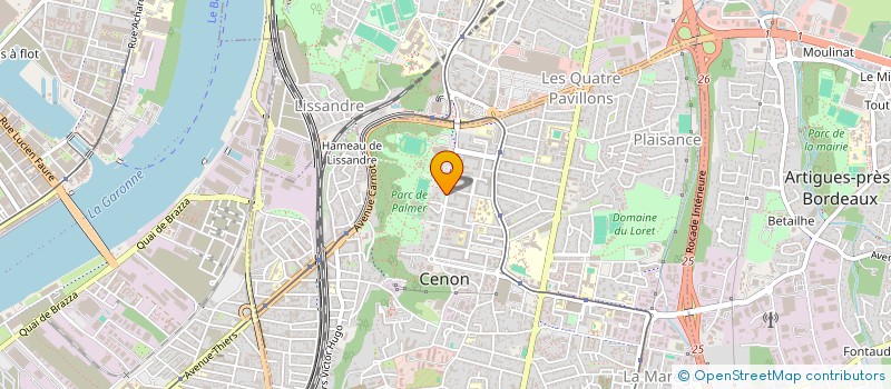 localisation de l'entreprise MADAME CLAIRE BRUN  CENON