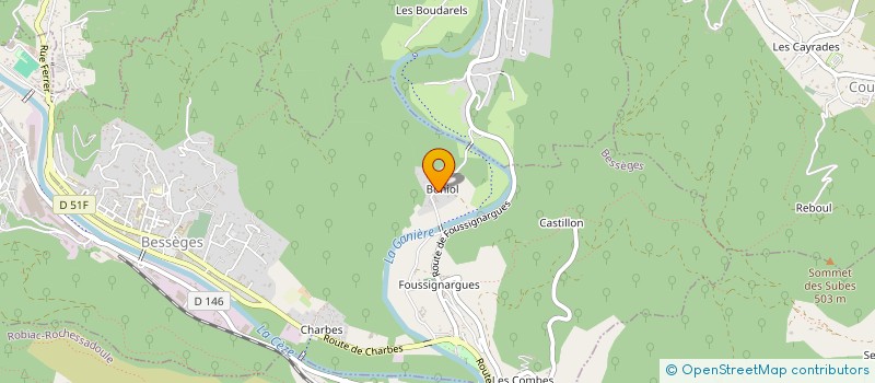 localisation de l'entreprise MADAME CLAIRE BRUNEL  BESSEGES