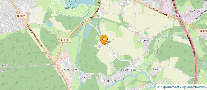 localisation de l'entreprise MADAME CLAIRE BULIN à MONTAGNAT