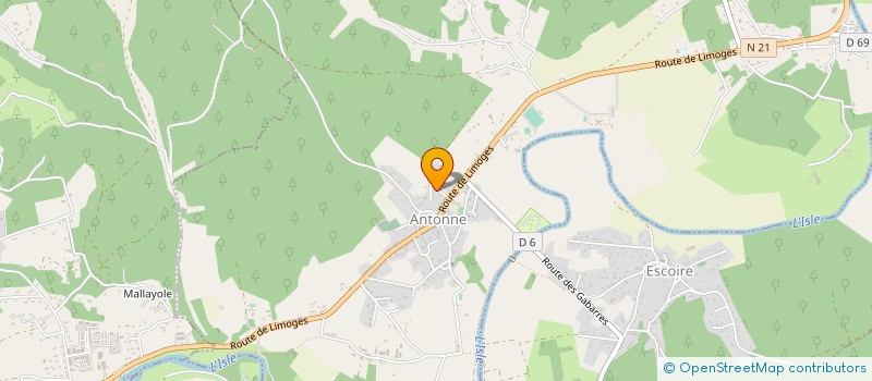 localisation de l'entreprise MADAME CLAIRE BUSSY  SARLIAC SUR L'ISLE