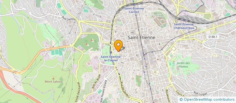 localisation de l'entreprise MADAME CLAIRE BUTIN  SAINT-ETIENNE