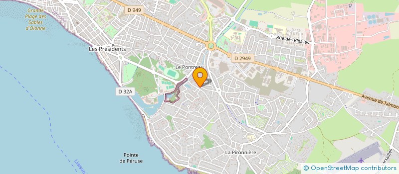 localisation de l'entreprise MADAME CLAIRE CAILLAUD à LES SABLES D'OLONNE