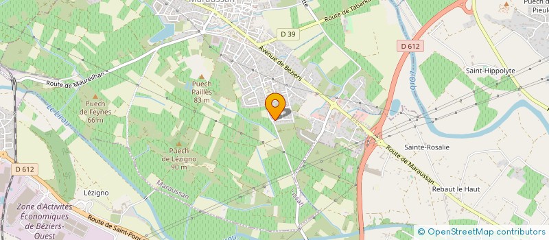 localisation de l'entreprise MADAME CLAIRE CALBERA  MARAUSSAN