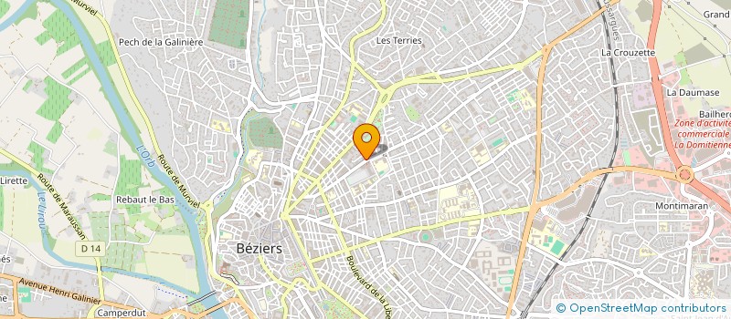 localisation de l'entreprise MADAME CLAIRE CAMBIERE  BEZIERS