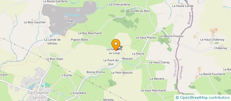 localisation de l'entreprise MADAME CLAIRE CARRE  LA CHAPELLE FLEURIGNE