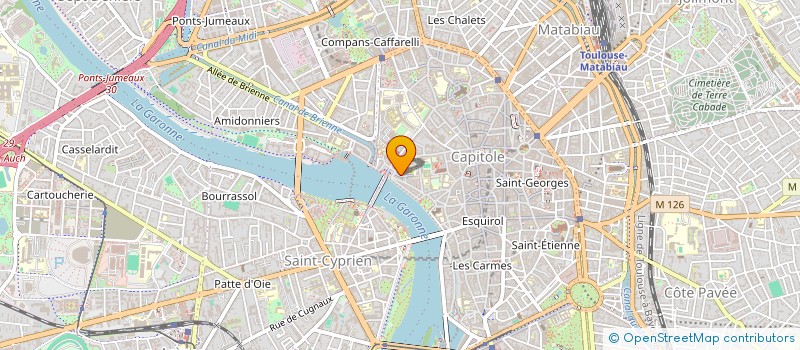 localisation de l'entreprise MADAME CLAIRE CARRIERE  TOULOUSE