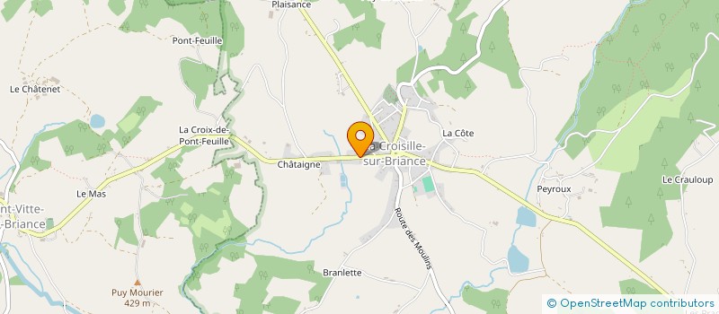 localisation de l'entreprise MADAME CLAIRE CARRION à LA CROISILLE-SUR-BRIANCE