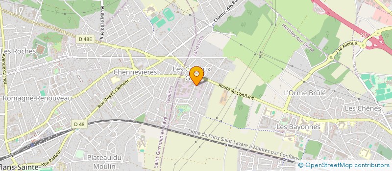 localisation de l'entreprise MADAME CLAIRE CASSAGNE  HERBLAY-SUR-SEINE