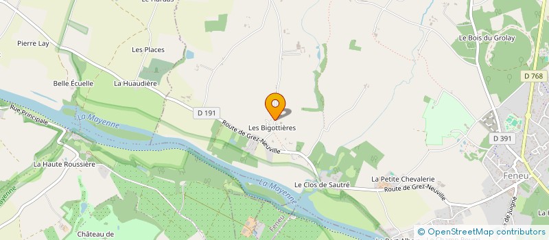 localisation de l'entreprise MADAME CLAIRE CASTIER  FENEU