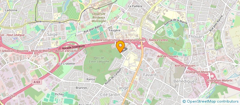 localisation de l'entreprise MADAME CLAIRE CAUMONTAT  GRADIGNAN