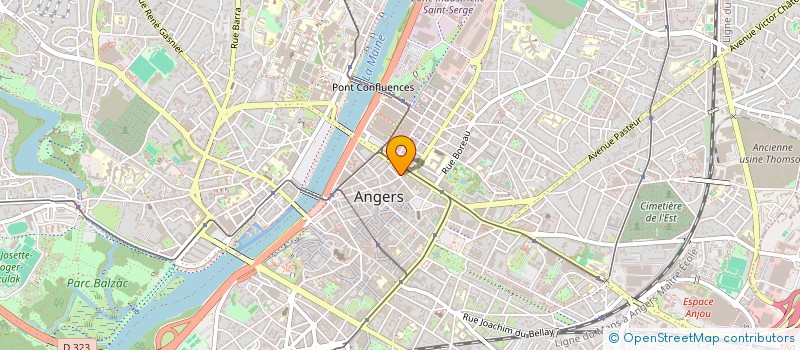 localisation de l'entreprise MADAME CLAIRE CAVELAN à ANGERS