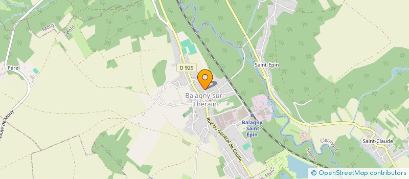 localisation de l'entreprise MADAME CLAIRE CAZET à BALAGNY-SUR-THERAIN