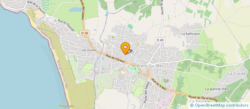 localisation de l'entreprise MADAME CLAIRE-CECILE DORES à BREM-SUR-MER