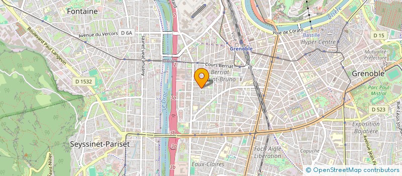 localisation de l'entreprise MADAME CLAIRE CELESTIN  GRENOBLE