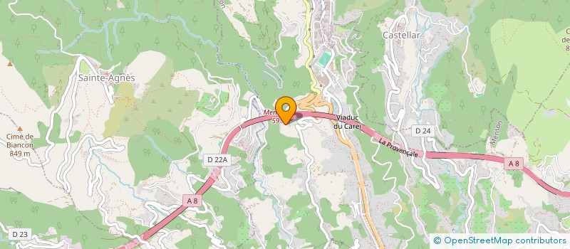 localisation de l'entreprise MADAME CLAIRE CELLINI  MENTON