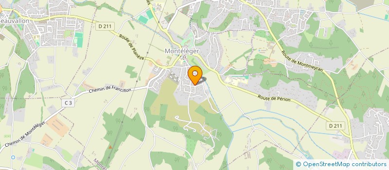 localisation de l'entreprise MADAME CLAIRE CERQUEIRA  MONTELEGER