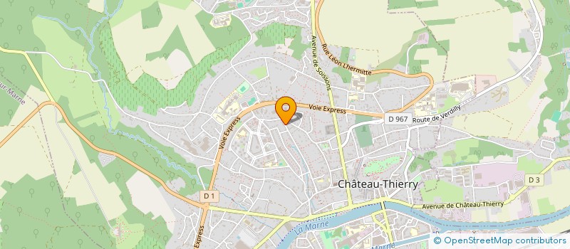 localisation de l'entreprise MADAME CLAIRE CHABAUD  CHATEAU-THIERRY