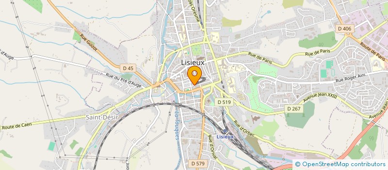 localisation de l'entreprise MADAME CLAIRE CHABIN à LISIEUX