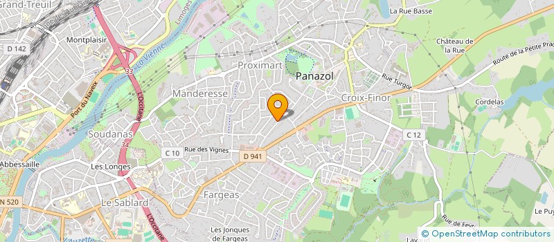 localisation de l'entreprise MADAME CLAIRE CHAGNON à PANAZOL