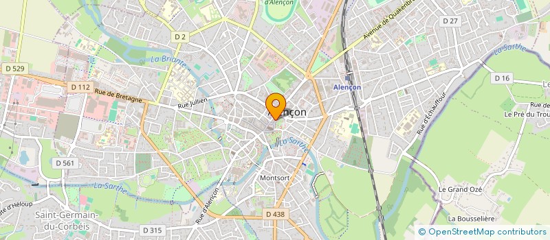 localisation de l'entreprise MADAME CLAIRE CHAIGNEAU à ALENCON