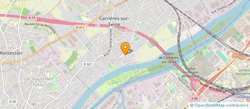 localisation de l'entreprise MADAME CLAIRE CHAMOREAU à CARRIERES-SUR-SEINE