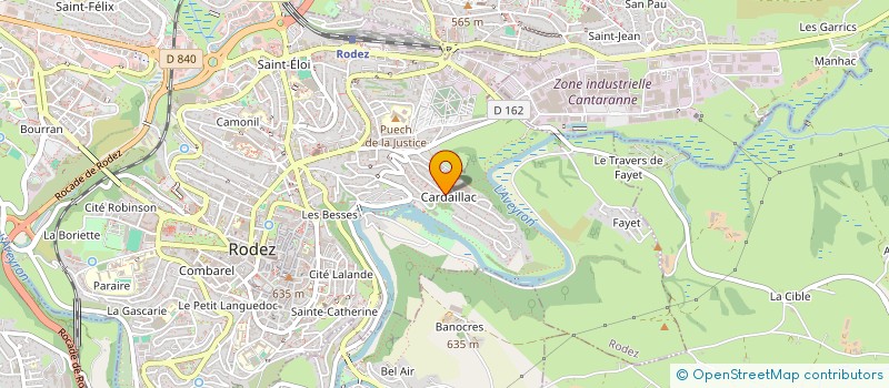 localisation de l'entreprise MADAME CLAIRE CHANCELIER  RODEZ