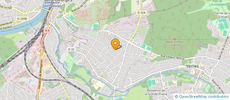localisation de l'entreprise MADAME CLAIRE CHANDELIER  CROSNE