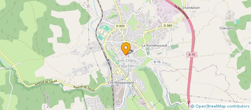 localisation de l'entreprise MADAME CLAIRE CHASTANG  SAINT-CHELY-D'APCHER