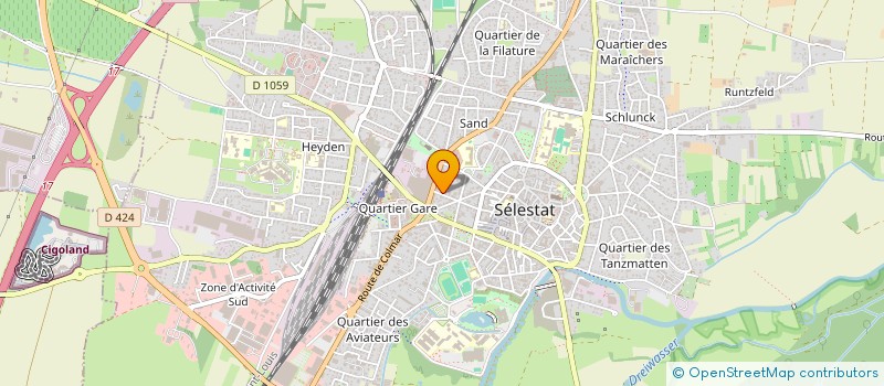 localisation de l'entreprise MADAME CLAIRE CHATONNIER  SELESTAT