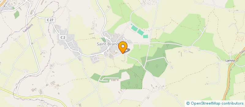 localisation de l'entreprise MADAME CLAIRE CHAUVEL  SAINT-BRANDAN