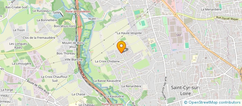 localisation de l'entreprise MADAME CLAIRE CHAUVOT  SAINT-CYR-SUR-LOIRE