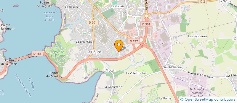 localisation de l'entreprise MADAME CLAIRE CHEREL  SAINT-MALO