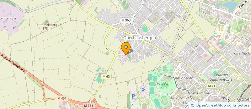 localisation de l'entreprise MADAME CLAIRE CHEVALIER  OBERHAUSBERGEN