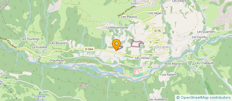 localisation de l'entreprise MADAME CLAIRE CHEVALIER  ORCIERES
