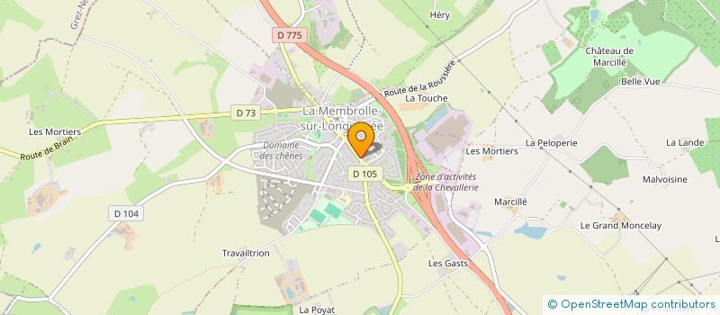 localisation de l'entreprise MADAME CLAIRE CHIRON  LONGUENEE-EN-ANJOU