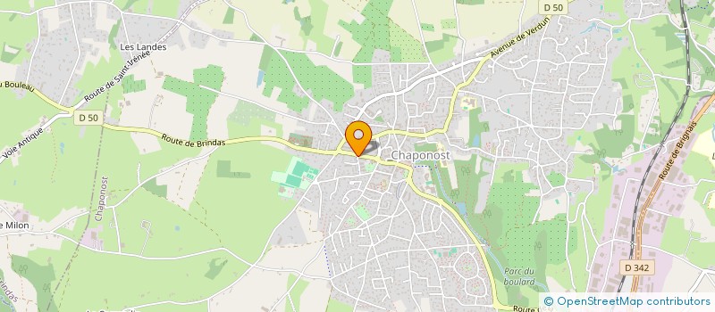 localisation de l'entreprise MADAME CLAIRE CHOQUET  CHAPONOST