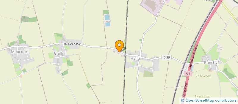 localisation de l'entreprise MADAME CLAIRE CHUFFART  HALLU