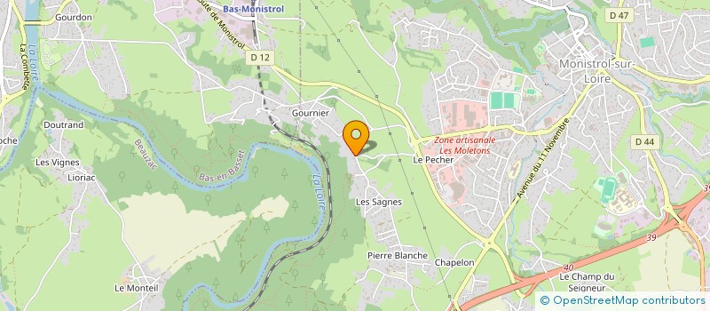 localisation de l'entreprise MADAME CLAIRE CIZERON à MONISTROL-SUR-LOIRE