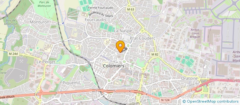 localisation de l'entreprise MADAME CLAIRE CLAUDEL à COLOMIERS