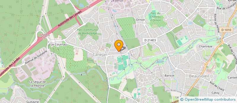 localisation de l'entreprise MADAME CLAIRE CLEMENT  CANEJAN