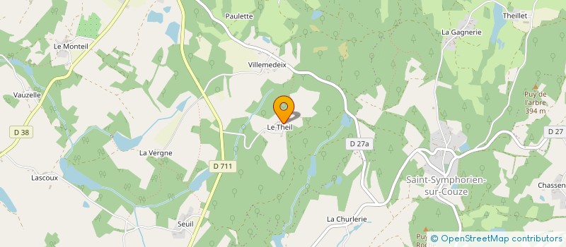 localisation de l'entreprise MADAME CLAIRE COLETTE AUPETIT à SAINT-PARDOUX-LE-LAC