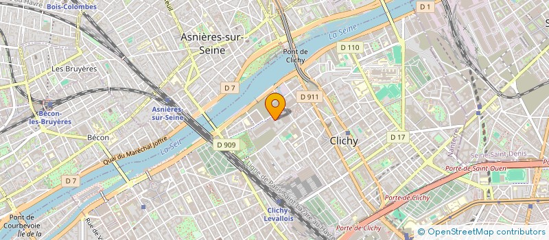 localisation de l'entreprise MADAME CLAIRE COLETTE MARIE GEORGES à CLICHY